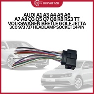 AUDI A1 A3 A4 A5 A6 A7 A8 Q3 Q5 Q7 Q8 R8 RS3 TT VOLKSWAGEN BEETLE GOLF JETTA 3C0 973 737 HEADLAMP SO