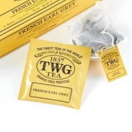10 TWG Tea French Earl Grey Black Tea Cotton Teabag / ชา ทีดับเบิ้ลยูจี ชาดำ เฟรนช์ เอิร์ล เกรย์ ชนิดซอง บรรจุ 10 ซอง
