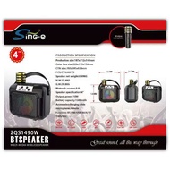 ZQS1490W 4-inch speaker 10W power wireless bluetooth speaker with MIC for portable