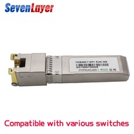 SFP 10G+Base-T GBIC Gigabit Port SFP RJ45 Module Code SFP Module Compatible With Mikrotik Various Sw