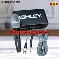 Mic Kabel Ashley i300 Dynamic Microphone Original Ashley