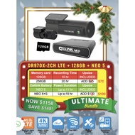 BLACKVUE Festive Bundle ULTIMATE: DR970X-2CH LTE Dash Camera + 128GB &amp; CELLINK NEO 5 Battery Pack