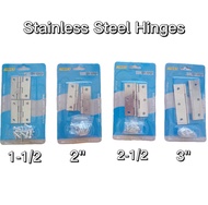 Stainless Steel Hinges / Stainless Narrow Butt Hinges Bisagra 1-1/2" 2" 2-1/2", 3" with Screws