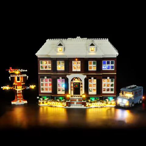 LYBMTWF Led Light Kit for LEGO Home Alone Kevin 21330 House With Lamp Ideas Not Include Building Blo