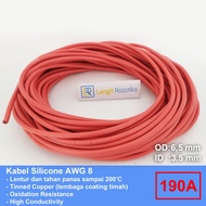 MERAH AWG 8 Silicone Cable AWG8 Cable Silicone Wire RED Heat Resistant