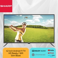 SHARP TV Android 42" Inch Full HD Android TV with Chromecast and Dolby Audio