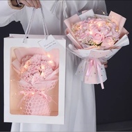 529 gift for gf Valentine's Day Gypsophila Dried Flowers Preserved Flowers Gift Box Flower Soap Rose