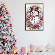 [verne1.sg] 5D DIY Full Round Drill Partial AB Diamond Painting Snowman Home Decor 45x65cm