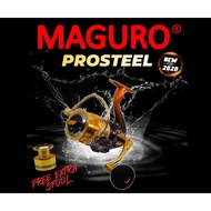 MAGURO PRO STEEL SALTWATER SW 3000 / 4000 / 5000 / 6000 SPINNING JIGGING REEL WITH FREE GIFT