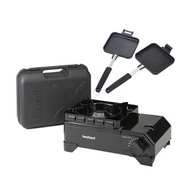 【Iwatani岩谷】迷你黑武士磁式瓦斯爐2.3kW-附收納盒&煎烤兩用夾