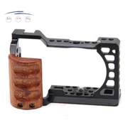 A6400 / A6300 / A6100 / A6000 Wood Handle Metal Camera Cage Stabilizer Rig Spare Parts Accessories