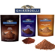 GHIRARDELLI Premium Baking Cocoa Powder (100% Cocoa/ Sweet Ground/ 100% Cocoa Dutch Process) Sweeten
