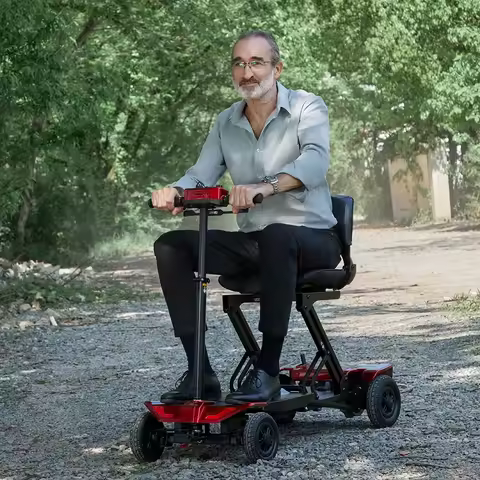 Aircraft Approval Mobility Scooter 4 Wheel Mobility Electric Folding Mobility Scooter With Remote Co