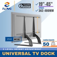 Zeno Z510 19"-45"  Universal Table Top TV Stand Mount for 27 30 32 37 40 42 43 45 Inch LCD LED Flat/