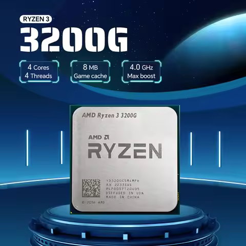 AMD Ryzen 3 3200G 4-Core 4-Thread New Special offer CPU Processor PCIe 3.0 DDR4 Socket AM4 R3 3200g 
