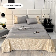 Bộ chăn ga gối M2T BEDDING LUXURY sang trọng mềm mại - Bao gồm 1 ga trải giường 2 vỏ gối nằm 1 chăn 