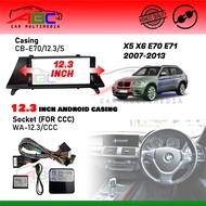 12.3 INCH ANDROID CASING BMW X5 & X6 E70 2007-2013 CCC & NBT