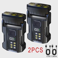 BALDR Portable Mini Keychain Flashlight Led Bright EDC Torch Magnetic Cap Clip Lamp Flash Light Outd