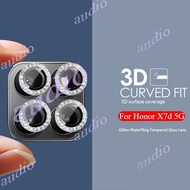 Honor X7d 5G 2025 Glitter Diamond Metal Glass Camera Lens Protector For HONOR X7d HonorX7d 5G 2025 B