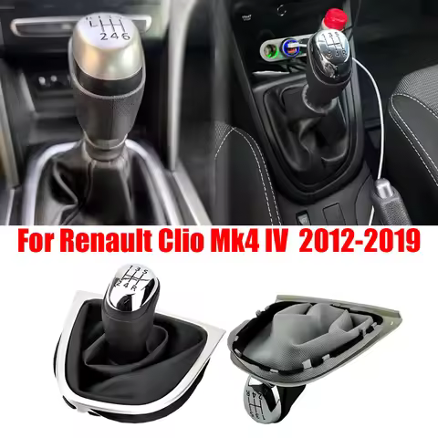 For Renault Clio 4 IV MK4 5 Speed Gear Shift Knob Manual Stick Head Shifter Lever Handle Car Interio