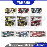 YAMAHA Ego Avantiz Body Cover Set Coverset Sticker Strike Stripe Ego Avantiz Black Grey Hitam Biru C