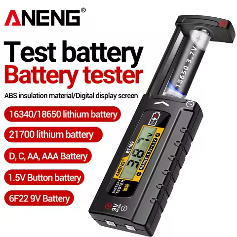 ANENG BT169 Digital Battery Testers Detector Multifunctional Quickly Measure Battery AA/AAA/C/D/9V/1