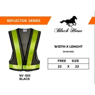 Black Horse Reflector Safety Vest for Reflector BLACK
