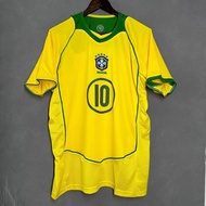2004 Brazil Jersey Team Uniform Retro Classic Ronaldini Okaka Retro Commemorative Jersey