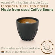 Coffee Based Cup 340 ml (11.4 oz.) Coffee Grounds/Husk (100% Bio-based, Recyclable, Dishwasher safe)