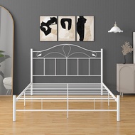 ANNA QUEEN SIZE METAL BED FRAME WHITE COLOR KATIL WHITE BESI PUTIH bedframe iron bed