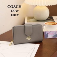READY STOCK Woman Leather Short Purse Wallet Zip D05#