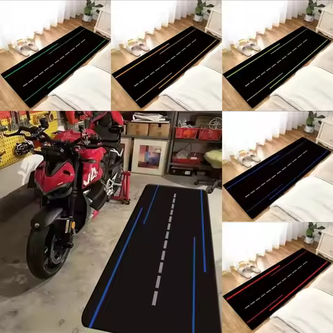 Modern Classic Motorcycle Display Rugs Garage Floor Mats Racing Motorcycle Mats Bedroom Rugs Non-sli