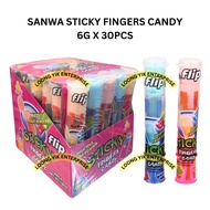SANWA STICKY FINGERS CANDY 6G X 30PCS HALAL