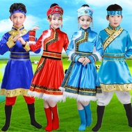 New Mongolian Ethnic Costume Prairie Girls Minority Ethnic Children's Costume Ethnic Style Ethnic Co