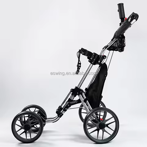 New Multi Functional Golf Push Cart 4 Wheel Golf Trolley Golf Push Trolley