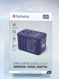 門市現貨‼️🤍🫶🏻 威寶 5 端口 75W PD 3.0 & QC 3.0 GaN 萬用旅行充電器快充 充電器 超細旅行通用日本 韓國 泰國