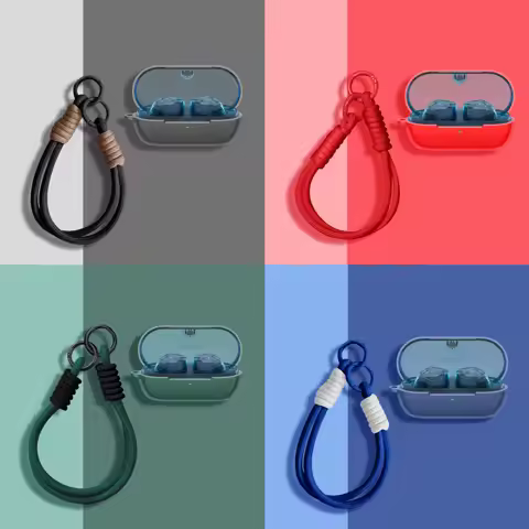 Fashion Rope Silicone Earbuds Case Shockproof Cover For Sony WF-C710N / WF-C510 / WF-C500 / WF-C700N