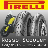 Pirelli Diablo Rosso Scooter ตรงรุ่น Yamaha XMAX 300 [ยางหน้า 120/70-15] [ยางหลัง 150/70-14] ดำ One