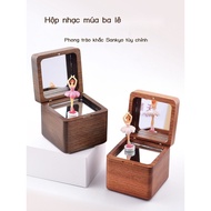 [Super Savings] Music Box Music Box Custom Rotating Wooden Ballet Girl Girl Girl 61th Birthday