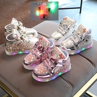 A88 KITTY Kids Girl Shoes Led Kitty Sport Shoes KIDS SPORT SHOES Kasut Budak Perempuan