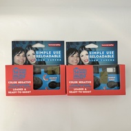 $200=共2部👆🏻已過期😅全新Lomography Simple Use可重複使用菲林相機(ISO400彩色負片版) Color Negative Film Roll 35mm菲林膠卷, 內置閃光燈