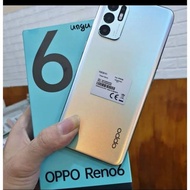 Handphone second oppo reno 6 fullset like new