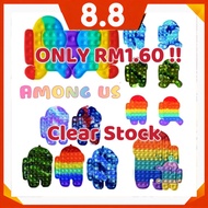 👨‍👩‍👧‍👦MEKIDS👨‍👩‍👧‍👦Pop It Fidget Reliver Stress Toy Push It Bubble Antistress Toy Adult Children Se