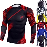 Men Running Tshirt Gym Sport T-shirt Breathable Long Sleeve Compression Top Clothing Gym t Shirt Men Fitness Tight