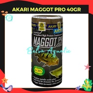 Akari Maggot Pro 40gr 40 Grams 40 g Arowana Koi Flowerhorn Predator Centipede Fish Feed