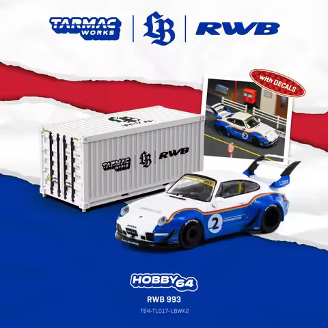 In Stock TW 1:64 RWB 993 Liberty Walk LBWK Diecast Car Model Collection Toys Tarmac Works