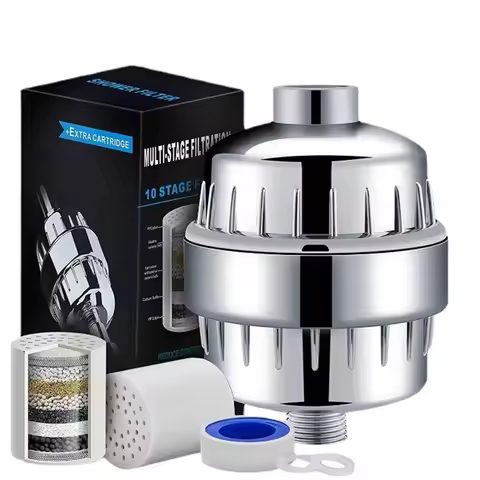 20 Stage Shower Hard Water Purification Filter Showerhead Activated Carbon Water Purifier Chlorine R