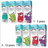 Buds Organics Toothpaste With Flouride With Xylitol 1-3years 3-12years