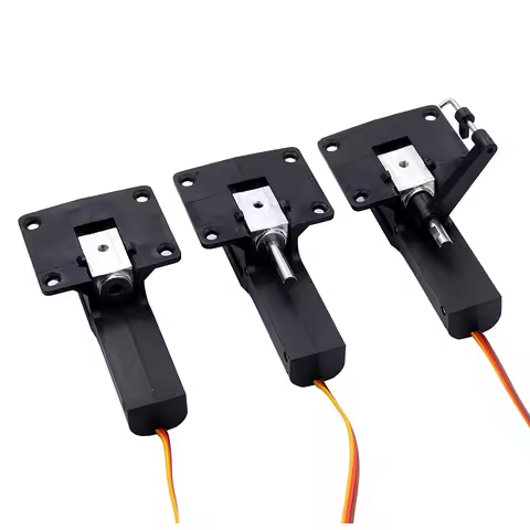 8kg RC Airplane Nose /Main Servoless Electric Retractable Large Landing Gear For 120CC Plane Fix Win