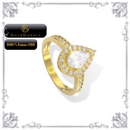 Cincin 916 Batu Swarovski / 22k Ring Swarovski Stone